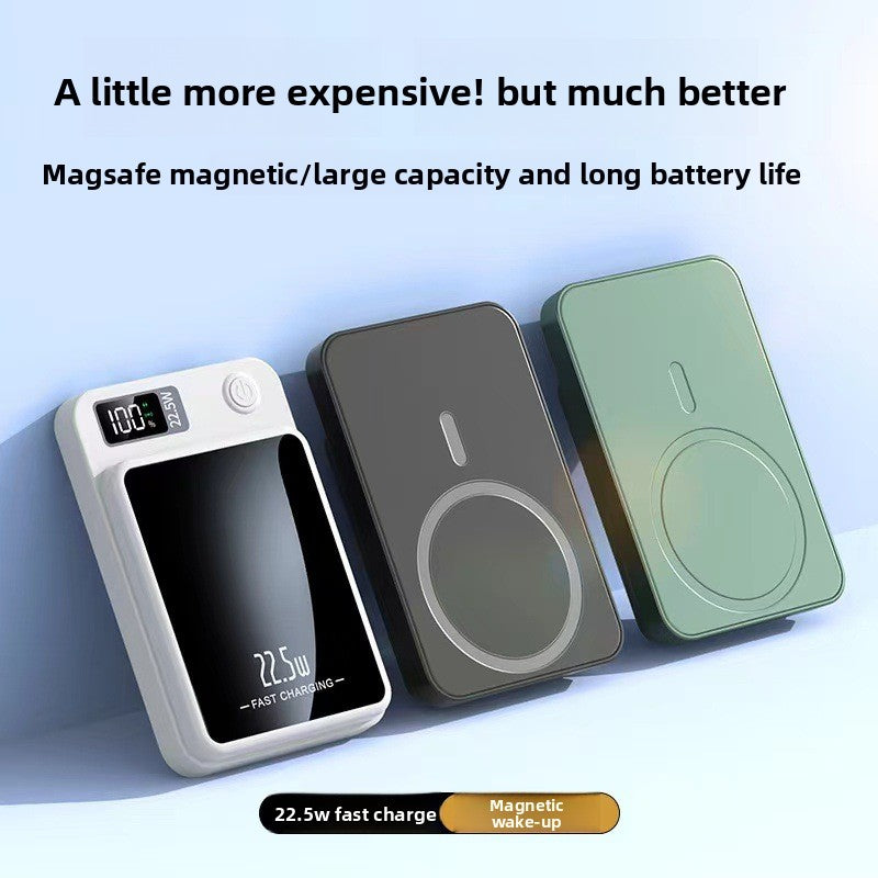 Ultra-Slim Magnetic Power Bank ? 22.5W Fast Charging & LED Screen