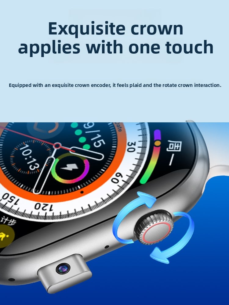 S10 Ultra 3 Smart Watch with AMOLED Display, NFC, Video Calling, Heart Rate Monitor, WiFi, and App Support ? Compatible with Android & iOS