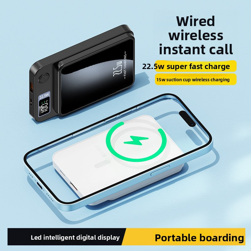 Ultra-Slim Magnetic Power Bank ? 22.5W Fast Charging & LED Screen