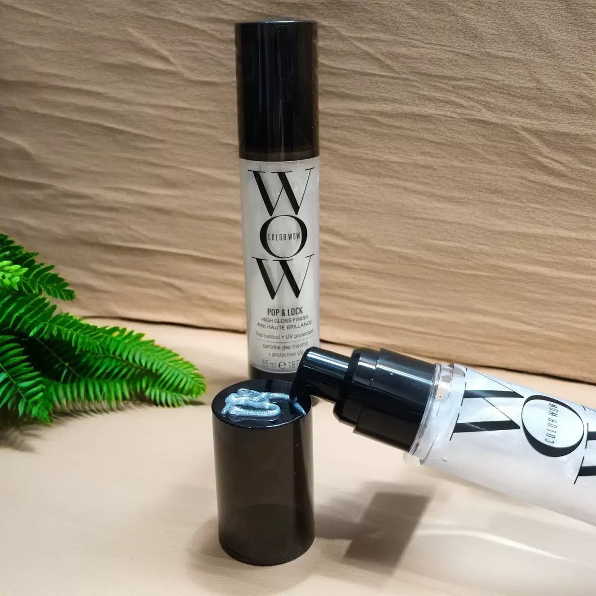 Color Wow Pop & Lock Gloss Treatment ? Frizz Control, UV Protection, Shine Serum (55ml)