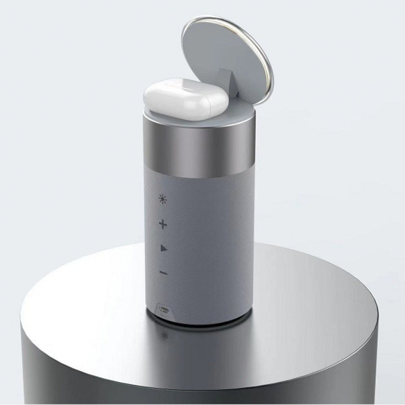 S02 4-in-1 Wireless Charger with Bluetooth Speaker, LED Lamp & Phone Stand