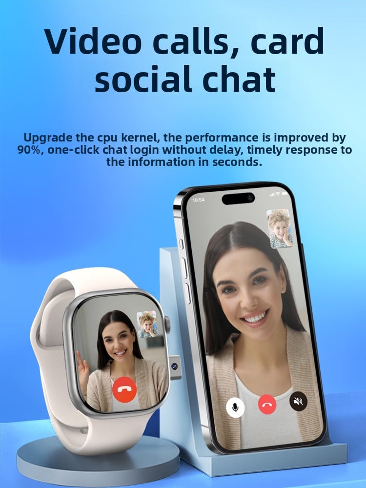 S10 Ultra 3 Smart Watch with AMOLED Display, NFC, Video Calling, Heart Rate Monitor, WiFi, and App Support ? Compatible with Android & iOS