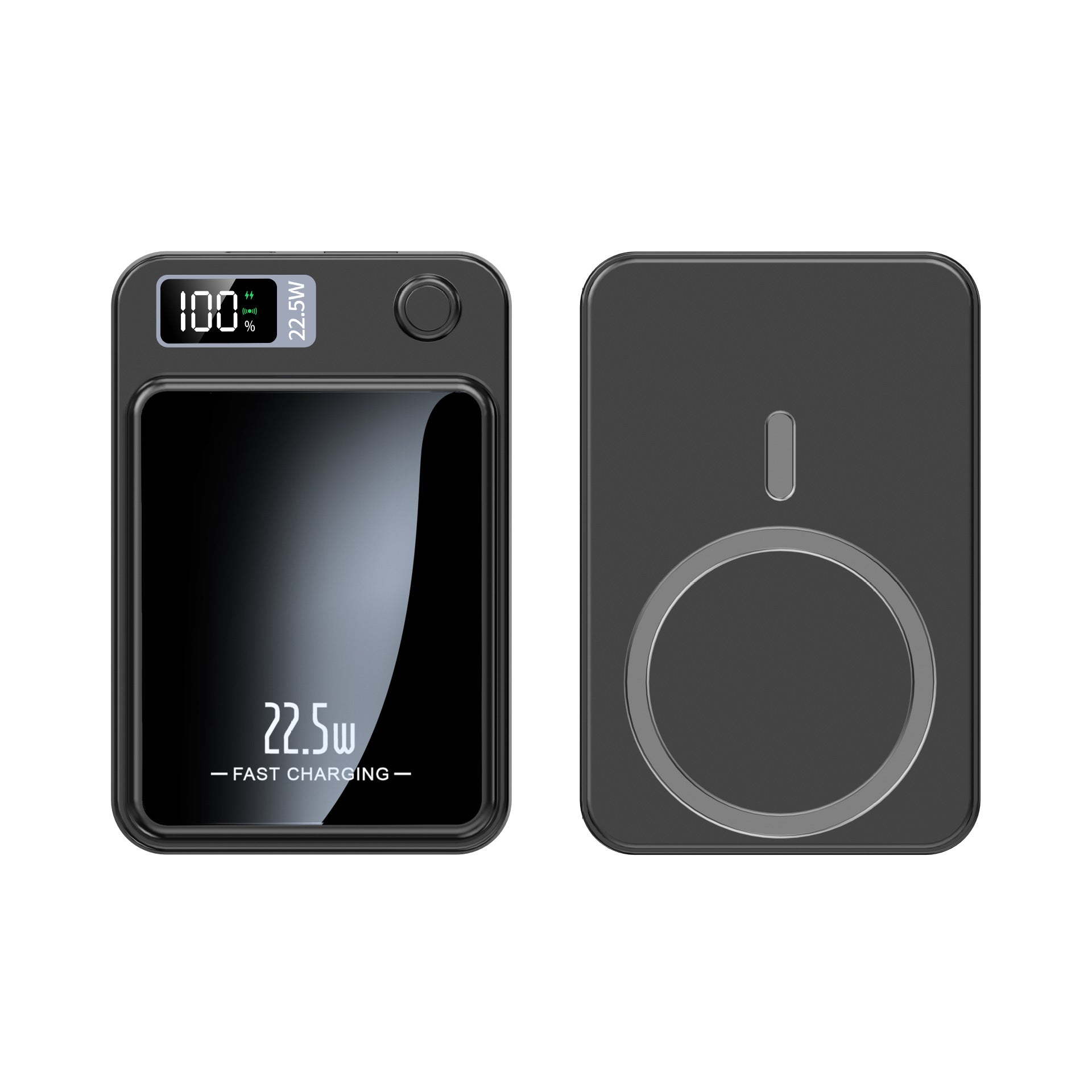 Ultra-Slim Magnetic Power Bank ? 22.5W Fast Charging & LED Screen