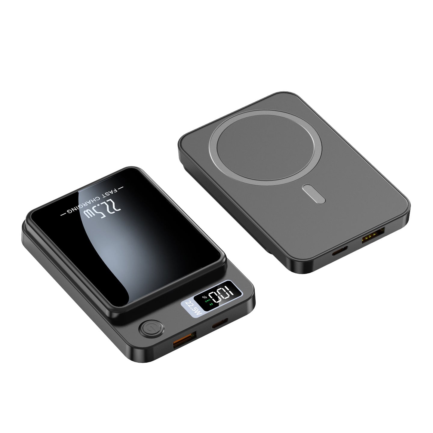 Ultra-Slim Magnetic Power Bank ? 22.5W Fast Charging & LED Screen