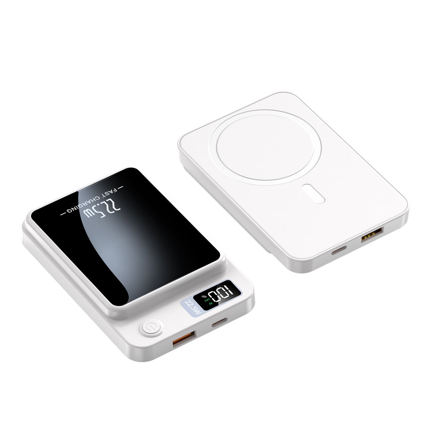 Ultra-Slim Magnetic Power Bank ? 22.5W Fast Charging & LED Screen