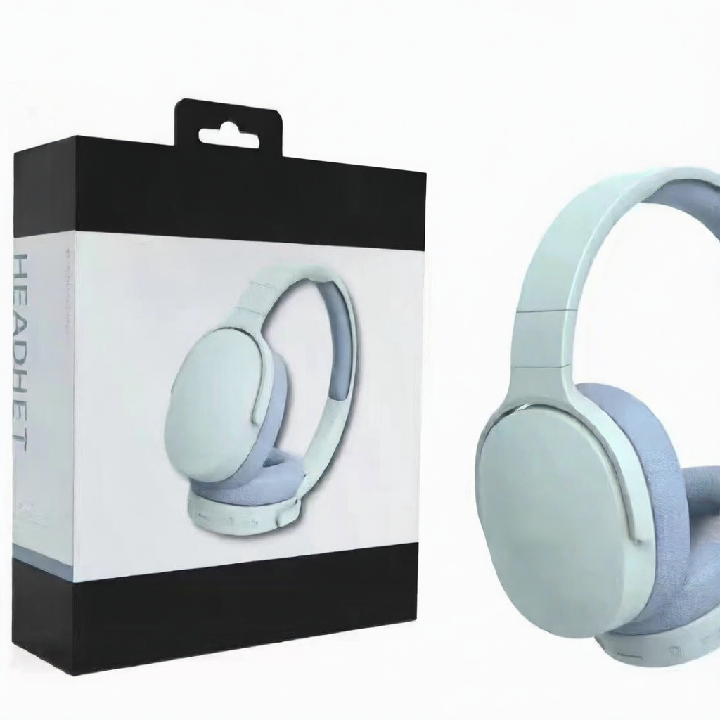 Wireless Over-Ear Bluetooth Headphones with Built-in Mic ? Beige