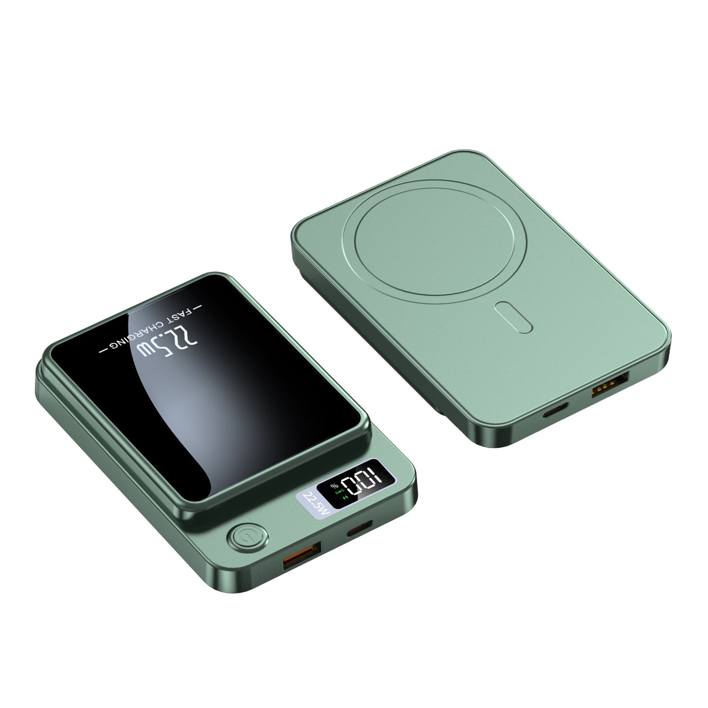 Ultra-Slim Magnetic Power Bank ? 22.5W Fast Charging & LED Screen